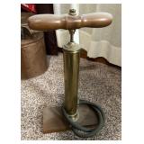 Brass Tire Pump 18" Tall