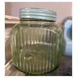 Hoosier Tubbed Green Uranium Depression Cookie