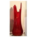 Red 20" Swung Vase