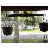 Primitive Wood and Metal Evener with Cast Iron