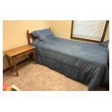 Twin Size Bed and Nightstand