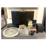 Emerson TV, Yankee Candles, Clock, Scanner and