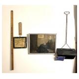 Whistlers Mother Print, Funeral Home Dust Pan,