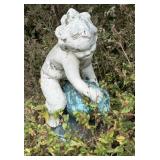 Concrete Statue on Pedestal 40"