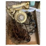 Vintage Phone, Headset, Cables