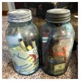 (2) Ball Jars of SW Bell Items & More