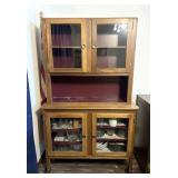 China Cabinet, 16"x43"x68", 2 Piece (No