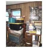 Book Shelves, Craft Supplies, Vintage Sewing