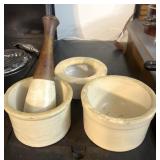 Stoneware Mortise & Pestle