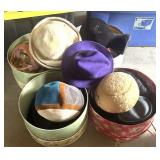 Vintage Hats in Hatboxes and Flocked/Felt