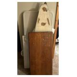 Folding Tables & Vintage Ironing Board