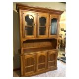 Two Piece Lighted China Hutch 51"x17"x75"