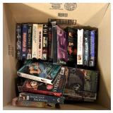 Large Box of VHS Tapes