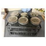 Ball Jar Basket w/ Jars