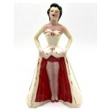 Vintage Ceramic Lady Napkin Doll Napkin Holder
