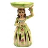 Vintage Ceramic Lady Napkin Doll Napkin Holder