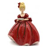 Vintage Ceramic Lady Napkin Doll Napkin Holder