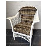 Wood and Woven Rope Upholstered Chair - seat