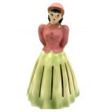 Vintage Ceramic Lady Napkin Doll Napkin Holder
