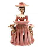 Vintage Ceramic Lady Napkin Doll Napkin,