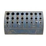 Vintage Metal Bit Holder 6" x 3" x 2"