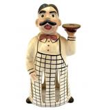 Vintage Ceramic Butler Napkin Doll Napkin and