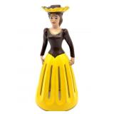 Vintage Ceramic Lady Napkin Doll Napkin and