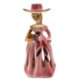 Vintage Artmark Ceramic Lady Napkin Doll Napkin