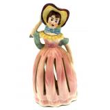Vintage Ceramic Lady Napkin Doll Napkin and