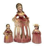 Vintage Ceramic Lady Napkin Doll Napkin Holder