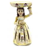 Vintage Ceramic Lady Napkin Doll Napkin and