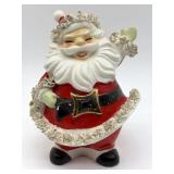 Vintage 1957 Santa Claus Ceramic Napkin Doll