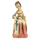 Vintage Ceramic Lady Napkin Doll Napkin Holder