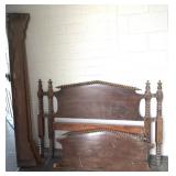 Antique Full Size Headboard, Footboard Piece, and