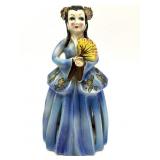 Vintage Ceramic Lady Napkin Doll Napkin and