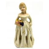 Vintage Ceramic Lady Napkin Doll Napkin Holder