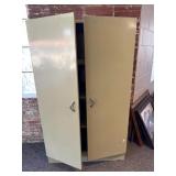 Vintage Light Green Metal Cabinet 36" x 15" x 60"