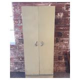 Vintage Light Green Metal Cabinet 24" x 12" x 60"