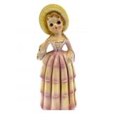Vintage Ceramic Lady Napkin Doll Napkin Holder