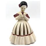 Vintage Ceramic Lady Napkin Doll Napkin Holder