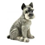 Large Schnauzer Ceramic Figure 11"