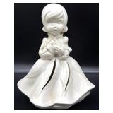 Vintage Ceramic Lady Napkin Doll Napkin Holder