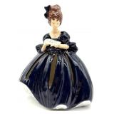 Vintage Ceramic Lady Napkin Doll Napkin Holder 8"