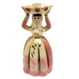 Vintage Ceramic Lady Napkin Doll Napkin and