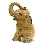 Antique 1930 Vanio Metal Elephant Coin Bank