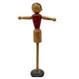 Vintage Wood Lady Napkin Doll Napkin Holder 11.5"