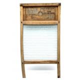Good House Keepers Glass and Wood Washboard 12.5"
