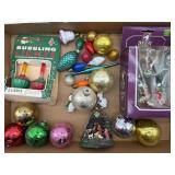 Vintage Glass Christmas Ornaments, Vintage
