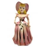Vintage Ceramic Lady Napkin Doll Napkin and