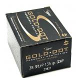 (20) Rnds 38 SPL+P, Gold Dot 135 Gr. GDHP